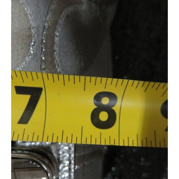 Coach 2011 Poppy Grey & Silver Metallic Signature Hippie Jacquard Bag Pushlock - Picture 11 of 12